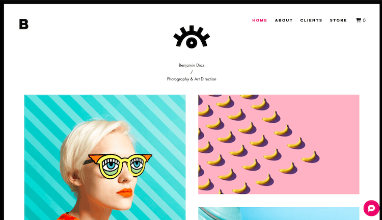 wix template Fotografo e direttore artistico
