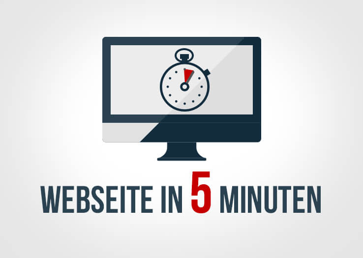 Webseite schnell erstellen in 5 minuten