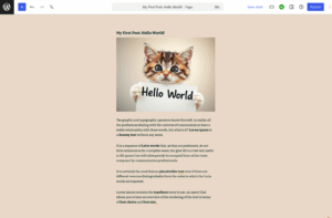 Creating a page with WordPress.com