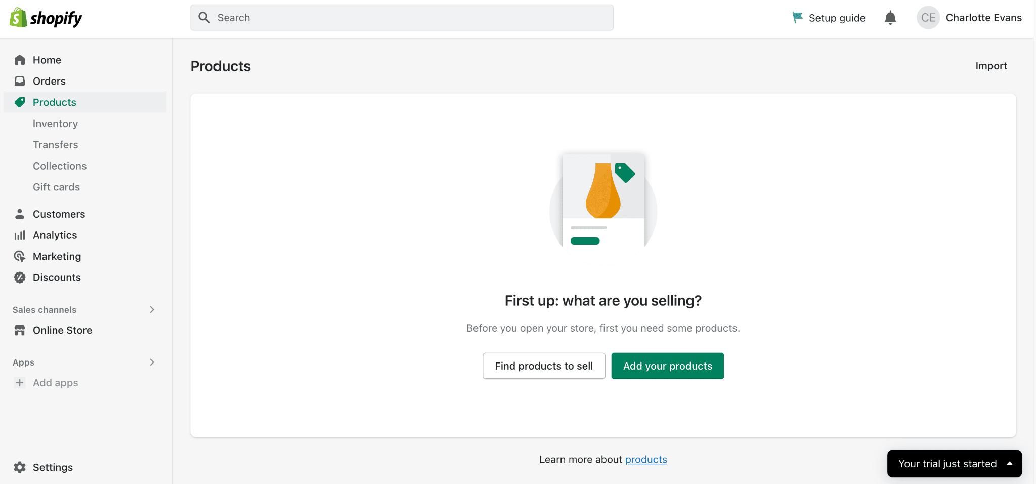 ajouter un produit Shopify